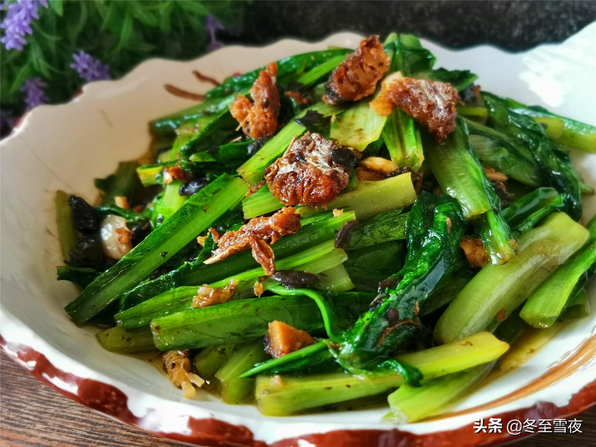 油麦菜和豆鼓怎么做好吃 油麦菜炒豆鼓鱼最简单的方法