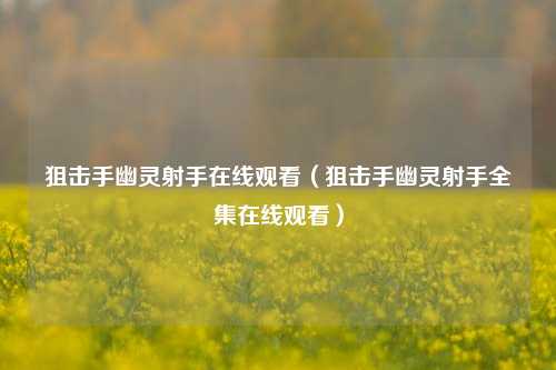 狙击手幽灵射手在线观看（狙击手幽灵射手全集在线观看）