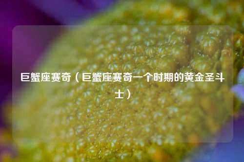 巨蟹座赛奇（巨蟹座赛奇一个时期的黄金圣斗士）