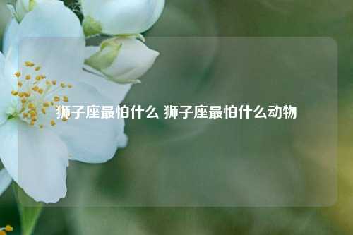 狮子座最怕什么 狮子座最怕什么动物