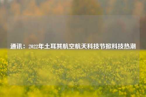 通讯：2022年土耳其航空航天科技节掀科技热潮